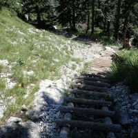 Abstieg am Mairalm Steig