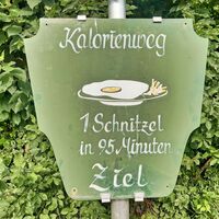 Schild "Kalorienweg"