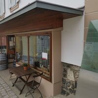 Station Einst &amp; Jetzt bei der Greißlerei De Merin