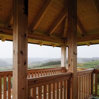 Ausblick von der Warte in Unterlamm