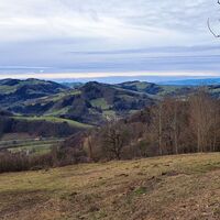 am Adolf-Müller-Weg halbrechts hinten das Waldviertel