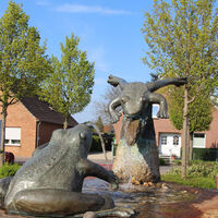 Froschbrunnen Menzelen-Ost in Alpen am Niederrhein