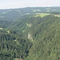 Blick in den Teigitschgraben