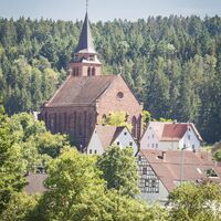 Ansicht Horgen mit Kirche