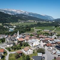 Castrisch von oben