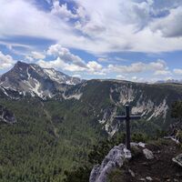 Abschied vom Schallerkogel mit Blick ins Loigistal