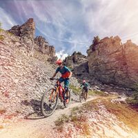 Mountainbiker auf dem Torrenttrail
