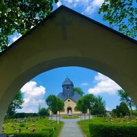Friedhof in Waltersdorf am Kirchsteig Richtung Schlettau
