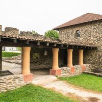Eingang der Römischen Villa bei Mehring