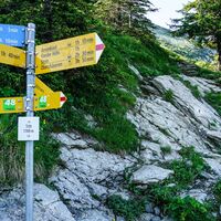 Toggenburger Höhenweg Etappe2 Abzweigung Leistchamm