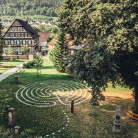 Station 1 Labyrinth Evangelischer Kirchgarten