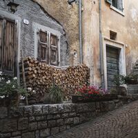 Ein Blick auf das Dorf Tenno