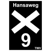 Markierung Qualitätsweg Hansaweg X9
