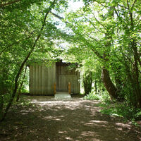 Vogelbeobachtungshütte im NSG bislicher Insel