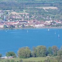Blick vom Schienerberg über den Untersee auf Radolfzell