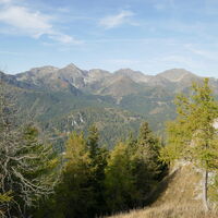 am Grat entlang mit der Bösensteingruppe im Blick