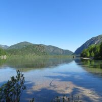 Almtaler Haus - Habernau/Jagersimmerl - Almsee - Hochpfad/Gschirrsattel -  Offensee - Jh. Fahrnau - Rindbachschlucht - Ebensee