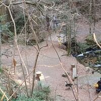 35.9 km Bereich, wo sich Auf- und Abstieg kreuzen