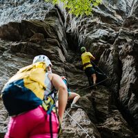 Peterlewand Klettersteig Kamin