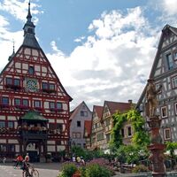 Das Rathaus am Besigheimer Marktplatz