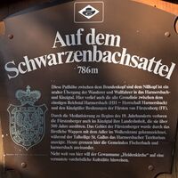 Infotafel auf dem Schwarzenbachsattel