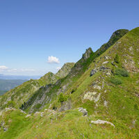 Rückblickend rechts die Mittlere Gstemmerspitze