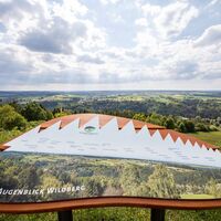 Tafel des Wildberger Augenblicks mit Sicht auf den nördlichen Schwarzwald