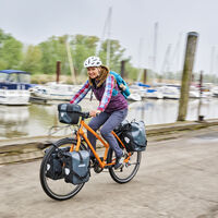 Radfahrerin on Tour
