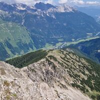 Gipfelblick von der Wannenspitze ins Lechtal Richtung Reutte
