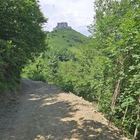 11.8 km Blick auf Forte Diamante vom Umkehrpunkt