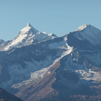 das schöne Große Wiesbachhorn und der Hohe Tenn daneben