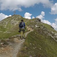 Weg zum Gipfel Madrisella