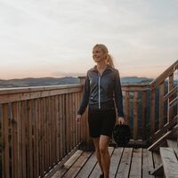 Radfahrerinnen Aussichtsturm Burgstall Kirchberg ob der Donau