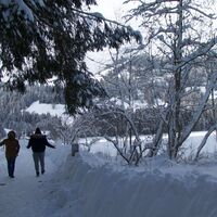 nach Staldenloch-Winterwanderung Seerundgang Schwarzsee
