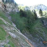 Aufstieg am AV Steig