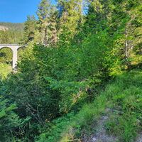 Pfad mit Schmitten-Viadukt