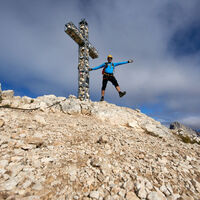 [ Dolomiten, Rosengarten ] | Tag 2 | Rotwandklettersteig, am Gipfel der Rotwand, 2.806m