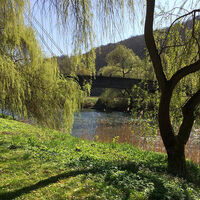 Werratal-Radwegbrücke bei Ebenshausen