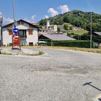 Kilometersteine am Ziel