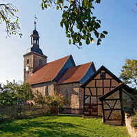 Kirchenburg Walldorf (vor dem Brand)
