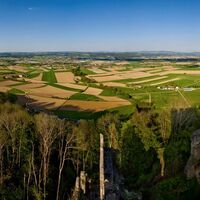 Panoramablick Burgruine Schaunberg