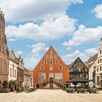 Marktplatz in Lemgo im Kreis Lippe