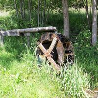 Wasserrad auf dem Geschichts- und Kulturpfad