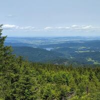 Blick vom Lohberger Riegel zum Neuern-Stausee