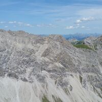 Blick vom Saulakopf zur Zimba