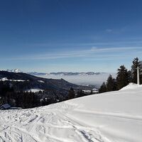 Blick auf den Nebel vom Brüggelekopf
