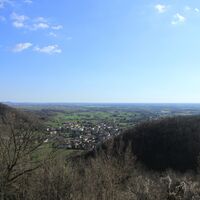 Panorama Richtung Faedis vom Schloss Zucco