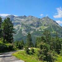 Traumhaftes Panorama bei der Mountainbikestrecke Tauernmoos