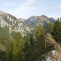 am Gipfel des Gamsstein, im Hintergrund die Stadelfeldschneid