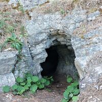 Arnstadt, Böhlershöhle, Eingang
